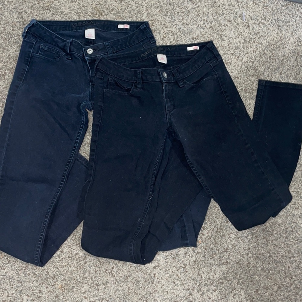 LOT of two arizona black skinny jeans